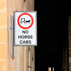 No horse cabs