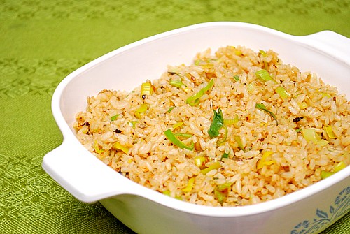 Leek & Garlic Rice Pilaf