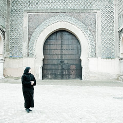 Entering Meknes' citadel