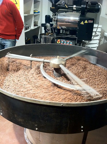 Cooling roasted beans