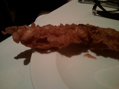 Tempura battered deep fried bacon... by Jeff Sandquist, on Flickr
