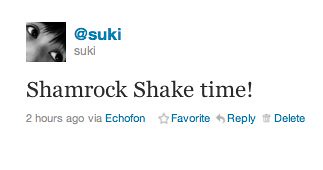 Shamrock Shake Update