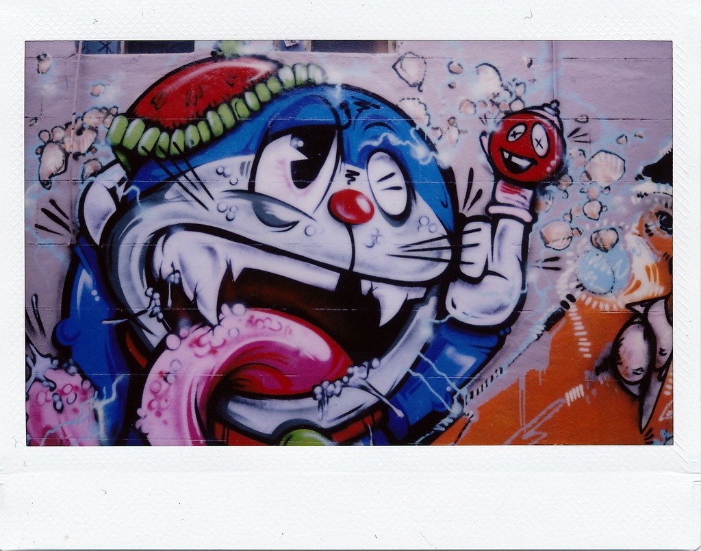 Gambar Grafiti Doraemon