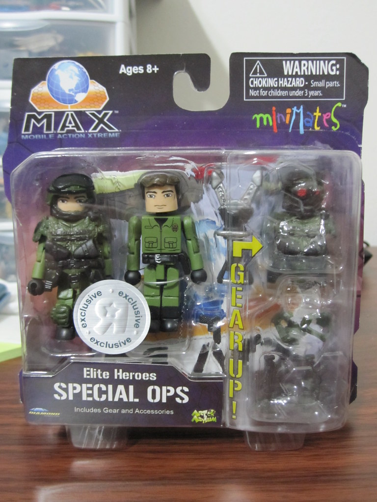 Law Enforcement, Special Ops, Fire Chief MAX Minimates Elite Heroes Box Set 