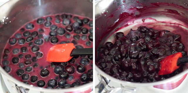 Cooking blueberries