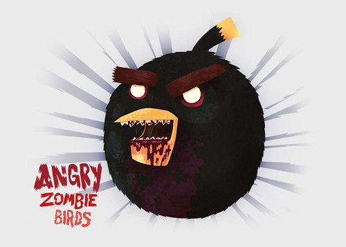 Angry Zombie Birds Character