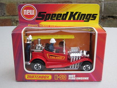 Matchbox Speed Kings Hot Rod Fire Engine 1970's Retro Toy