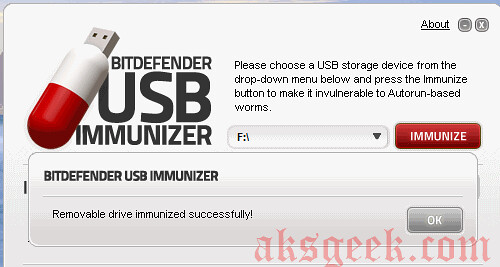 USB Immunizer-02 Immunized