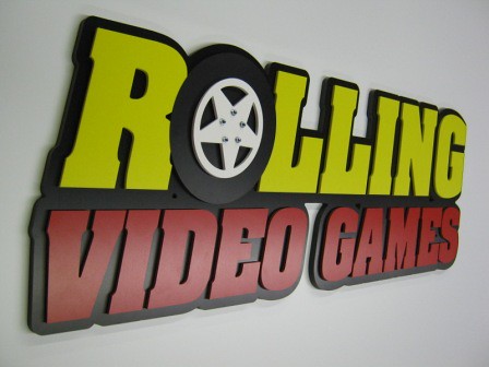 Multi-layer 3D logo sign made with routed PVC pieces