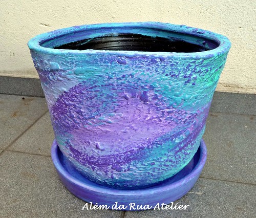 vaso de cerâmica pintado à mão