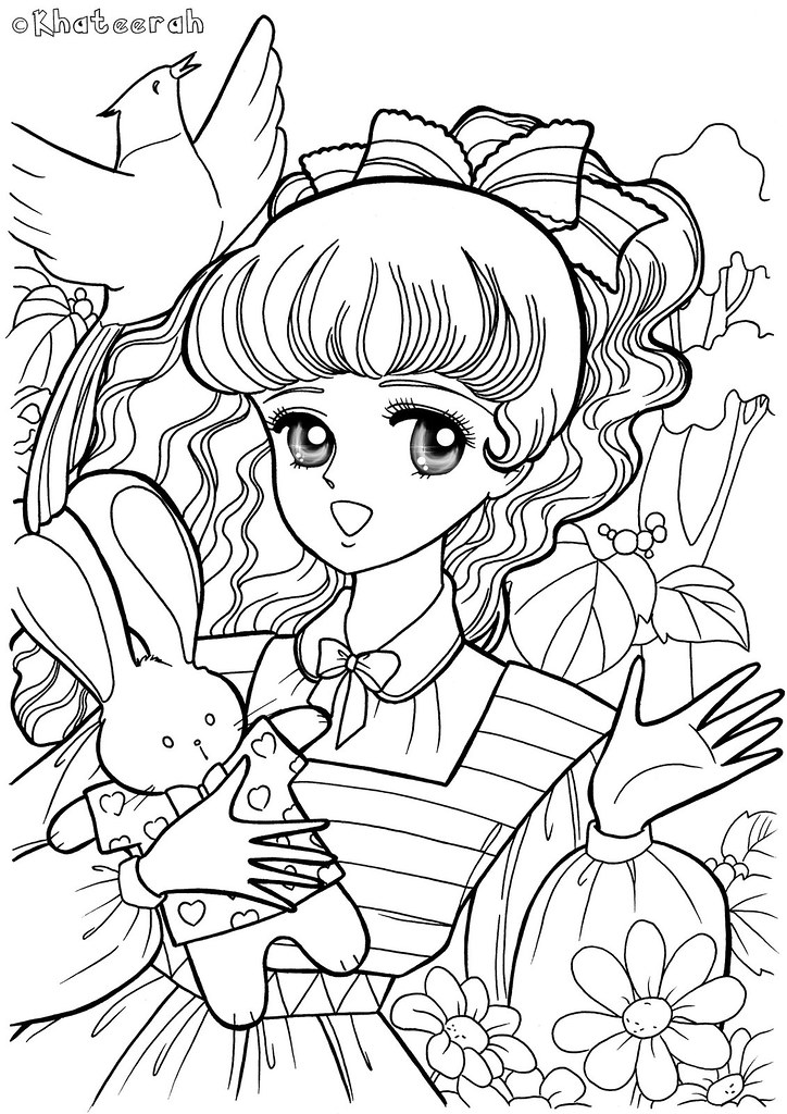 japanese anime coloring pages - photo #34
