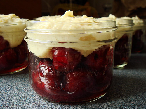 Cherry-Almond Cobbler In Jars: Ready To Bake