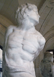 Michelangelo, Rebellious Slave torso from left