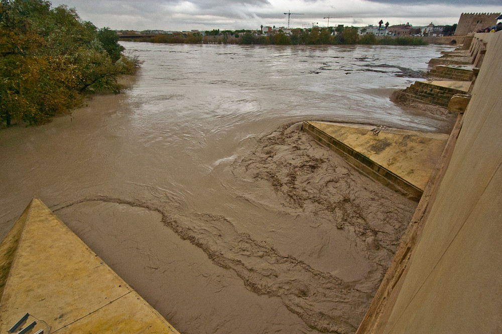 Desbordamiento del río Guadalquivir en Córdoba
