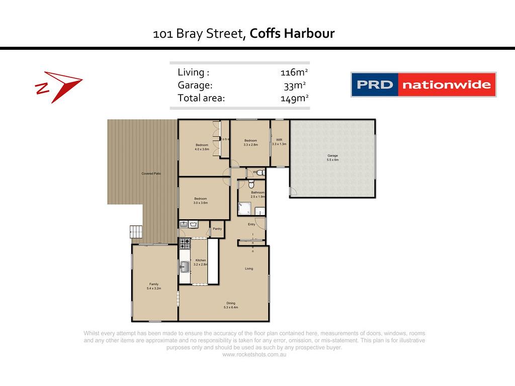 101 Bray Street, Coffs Harbour NSW 2450 floorplan