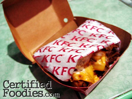 My KFC Double Down sandwich - CertifiedFoodies.com