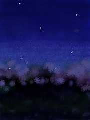 iPad drawing 45 - Mandelbrot Midnight