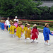 School kids visiting Todai-ji in Nara, Japan
