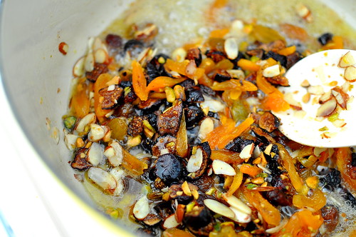 Dorie Greenspan's Beggar's Linguine - Pasta with Brown Butter, Dried Fruits, and Nuts
