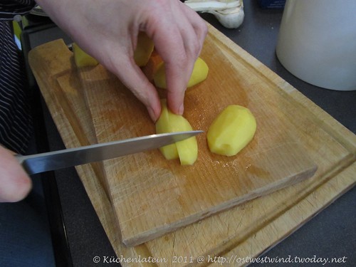 Vorbereitung Kartoffelsuppe