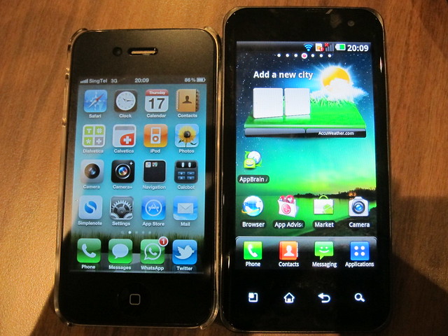 iPhone 4 vs LG Optimus 2X