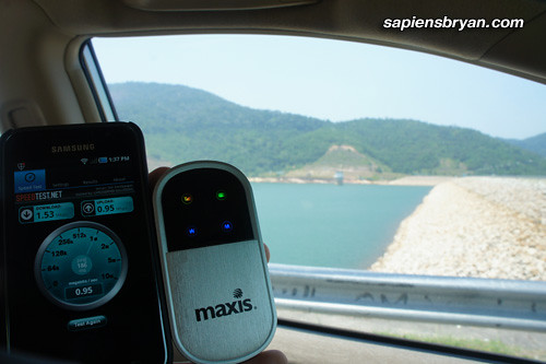 Maxis Wireless Broadband Speed At Teluk Bahang Dam