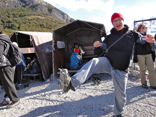 Dusty Sporting his Crampons for Glacier Perito Moreno