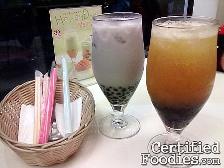 Bubble Tea - Taro Milk Tea and Passion Fruit Black Tea - CertifiedFoodies.com