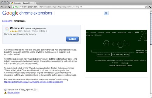 Google Chrome Extensions - ChromeLite