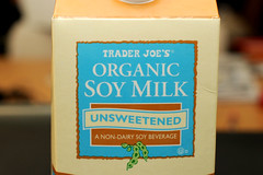 unsweetened soy milk