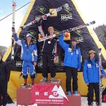 2011 GMC Cup Giant Slalom at Red Mountain Resort - Men's J1 Podium PHOTO CREDIT: Gregor Druzina