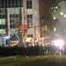 Spectators Watch Fringe Filming at Hastings & Hornby in Vancouver
