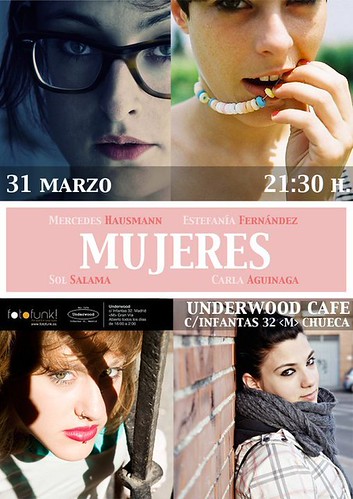 Exposición colectiva "Mujeres" en Underwood Café (Madrid) 31 Marzo - 6 Abril