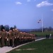 Army unit attending memorial ceremony for U.S. President Franklin Delano Roosevelt, University of Connecticut, April 13, 1945