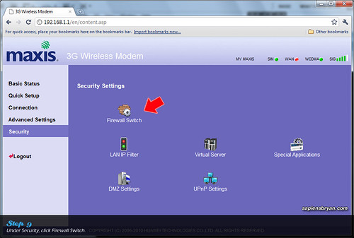 Securing Wireless Network Using Maxis WiFi Modem Step 9
