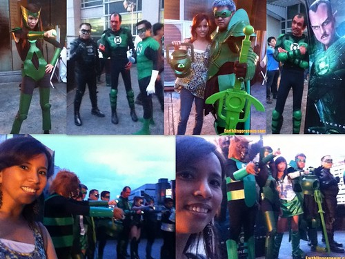 with the Green Lanterns