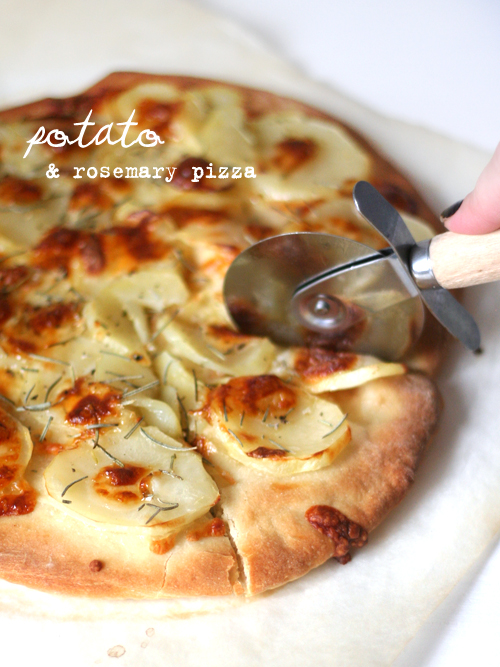 potato & rosemary pizza