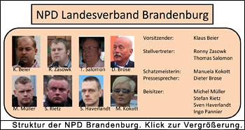 Struktur der Brandenburger NPD 2010