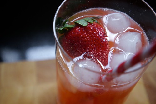 strawberry basil soda
