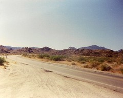 I was riding through the Nevada desert