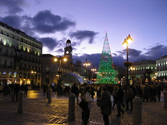 Madrid in Christmas, Spain, December 2012