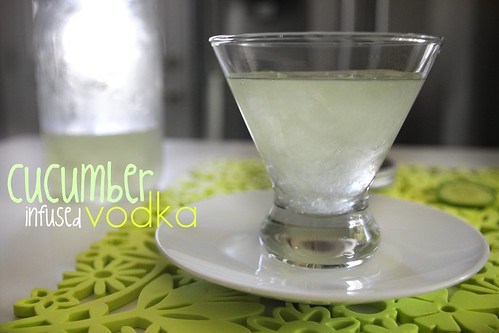 cucumber infused vodka