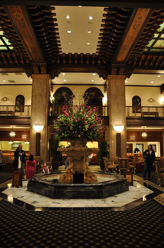 Fountain at Peabody Hotel Memphis TN