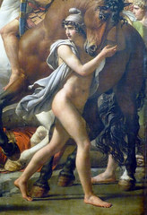 David, The Intervention of the Sabine Women with boy at right