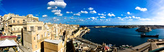 View from the Upper Barracca gardens in Valletta, Malta