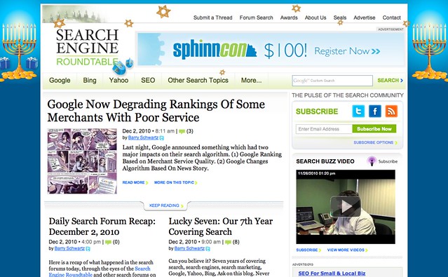 chanukah search engine roundtable 2010 theme