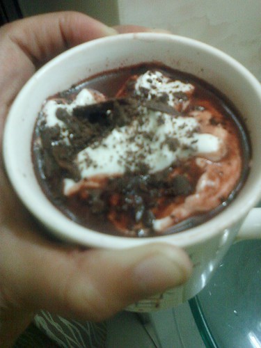 red velvet hot chocolate