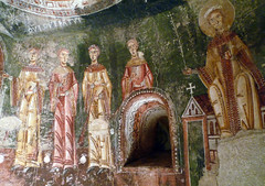 Circle of the Master of Pedret, The Wise and Foolish Virgins (left detail "foolish" far)