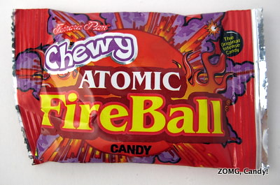Chewy Atomic Fireball Candy