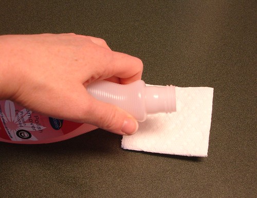 Pour Remover First on Paper Towel